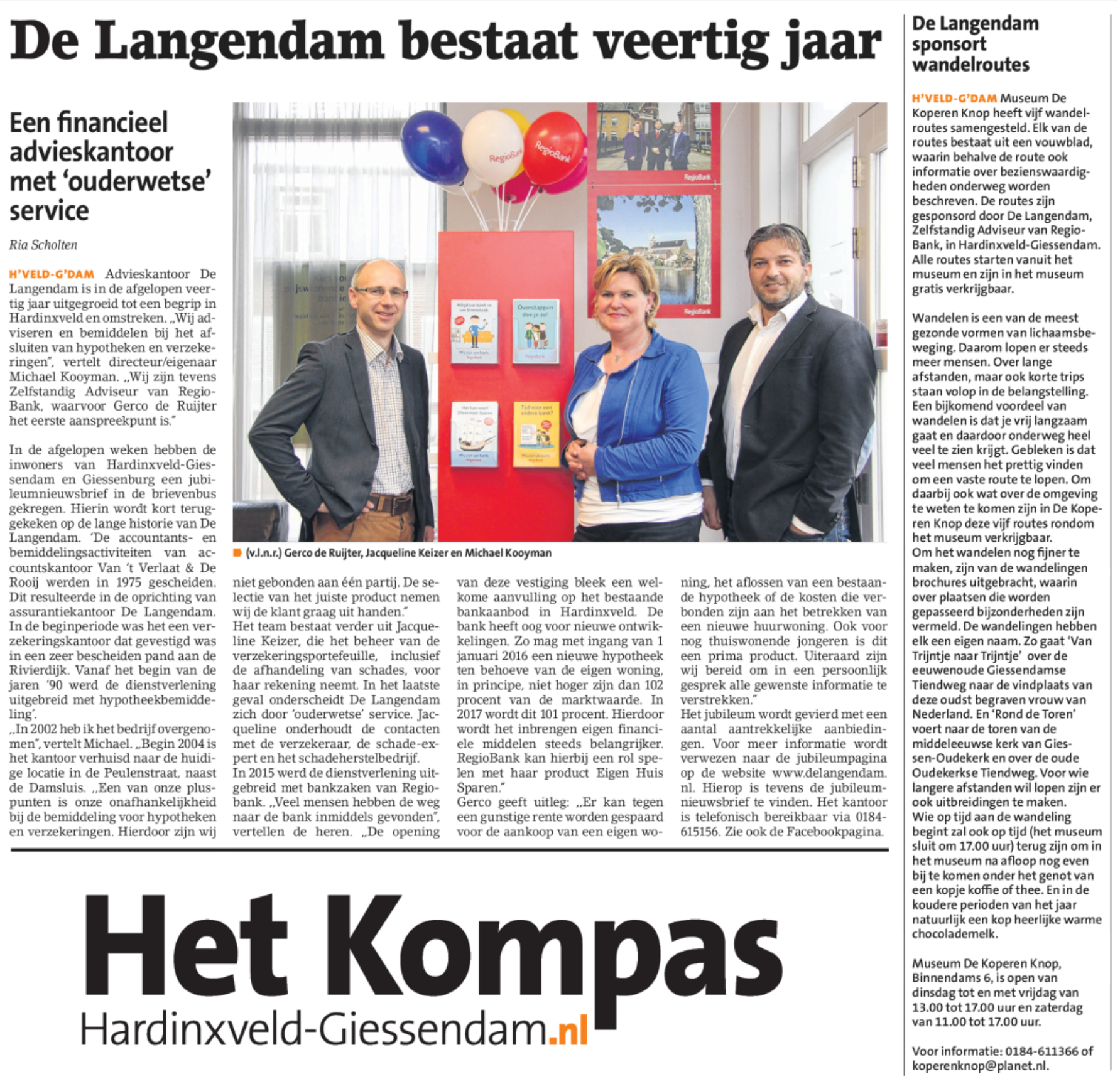 De Langendam in de media