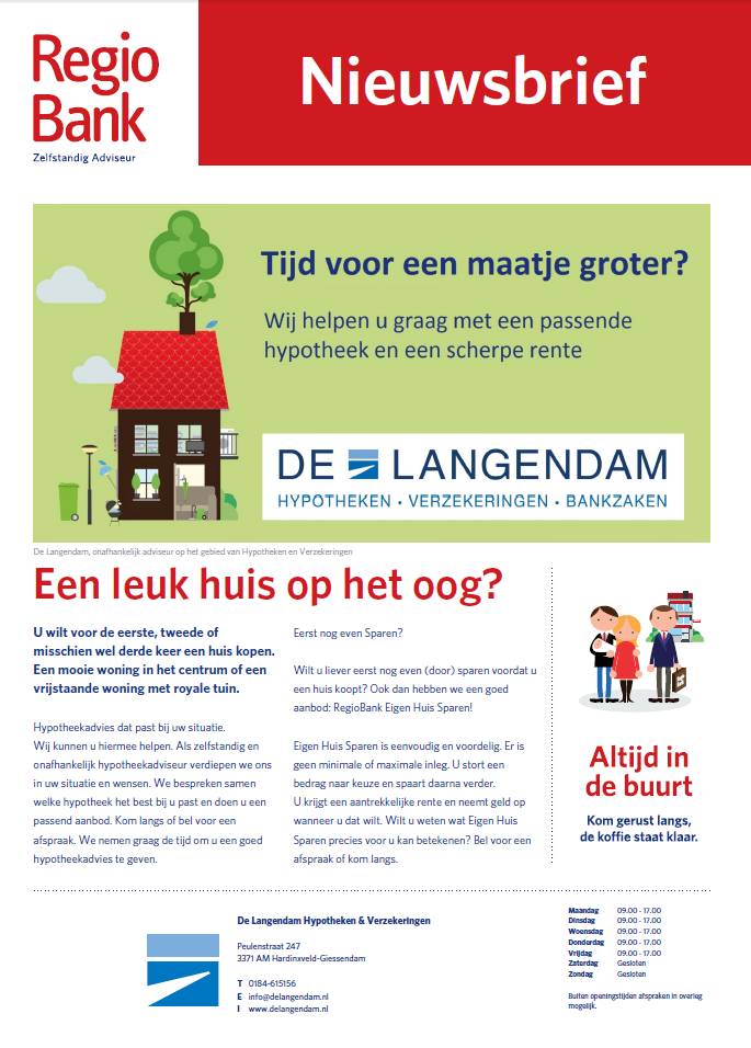 Nieuwsbrief maart 2016