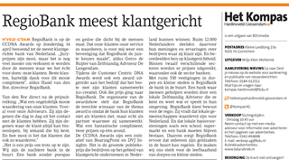 Artikel Het Kompas 20 april 2016