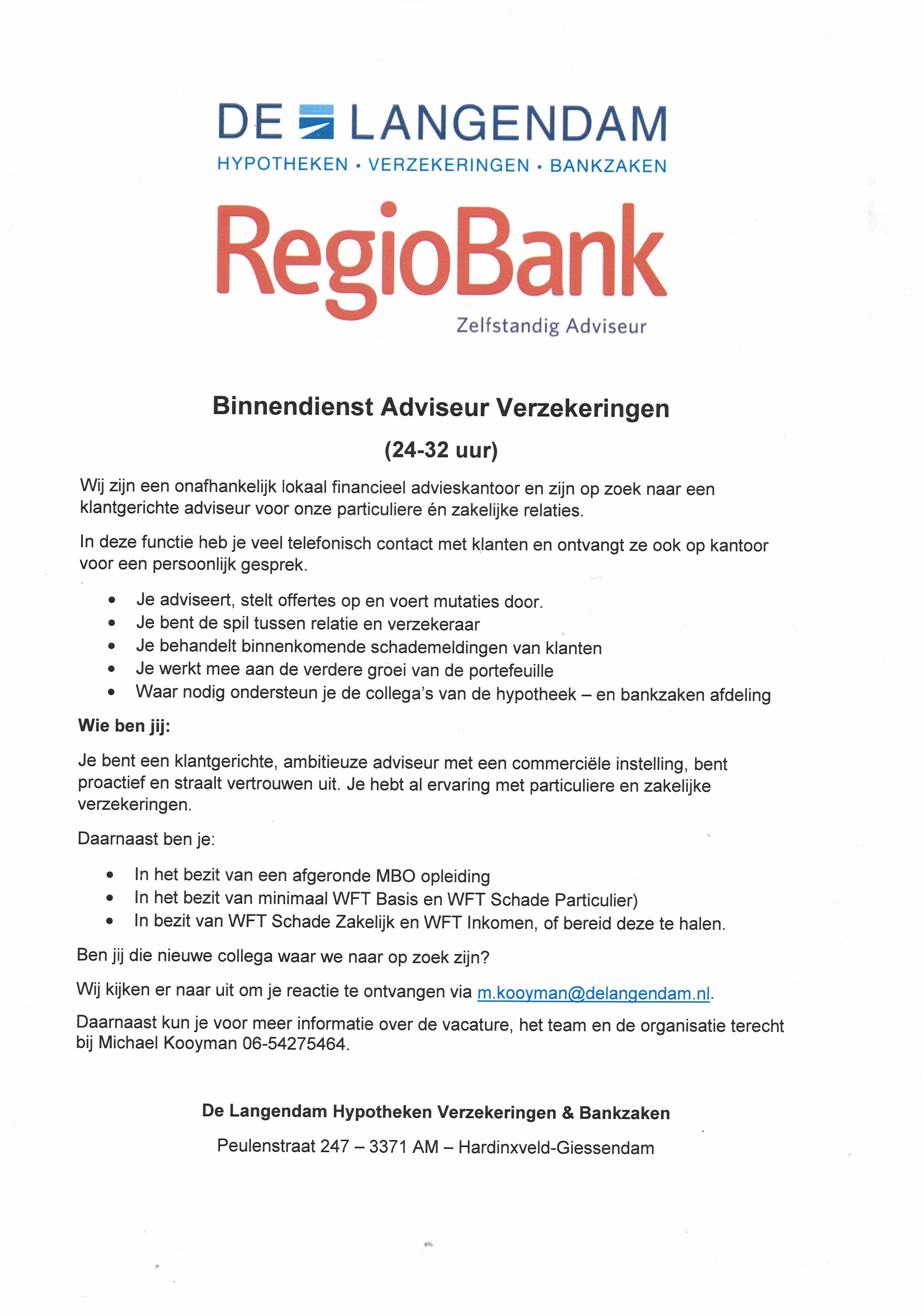 Vacature